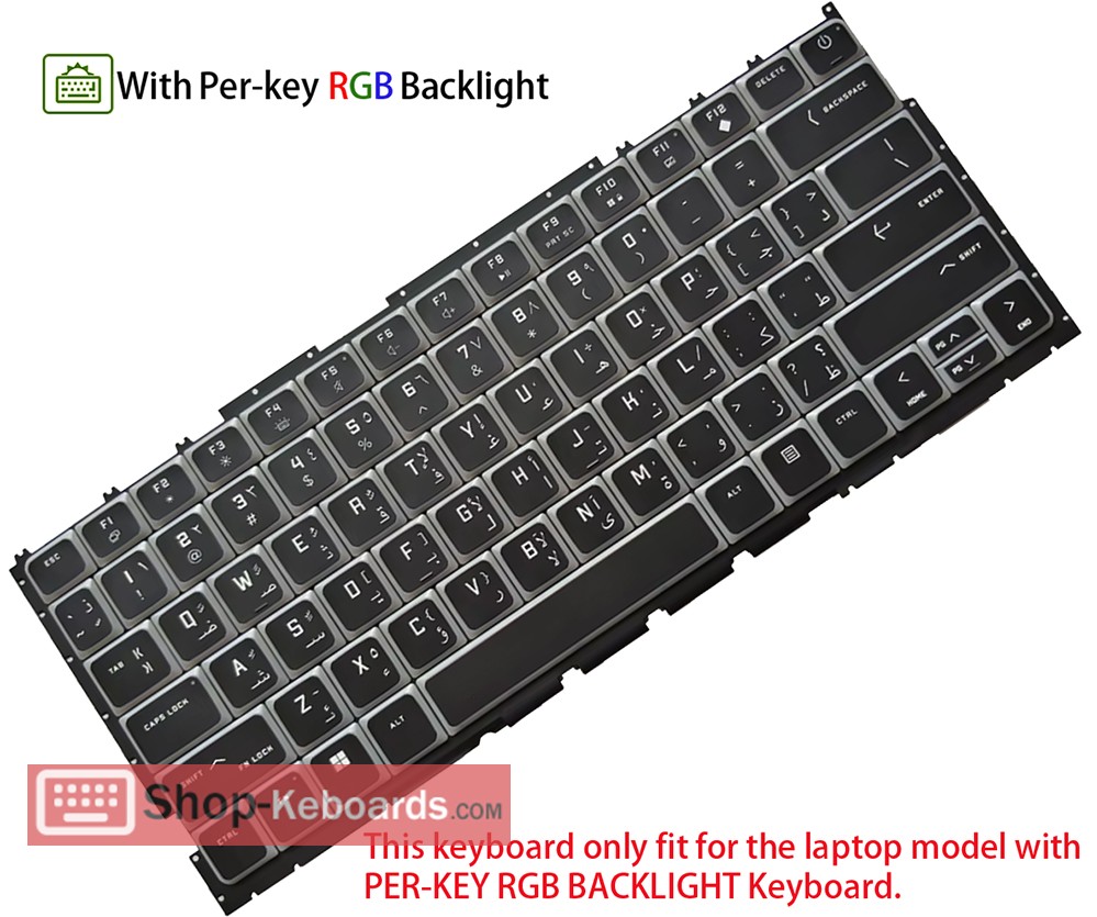 HP OMEN TRANSCEND 14-FB1507NA  Keyboard replacement