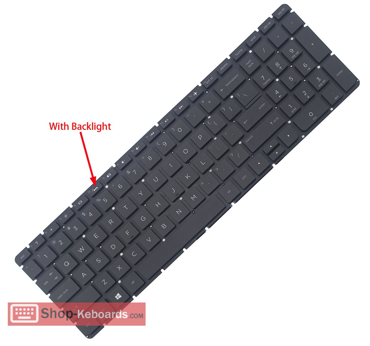 HP 15-BE0XX Keyboard replacement