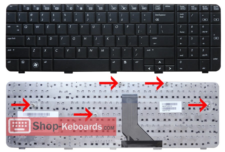 HP AE0P7G00310  Keyboard replacement