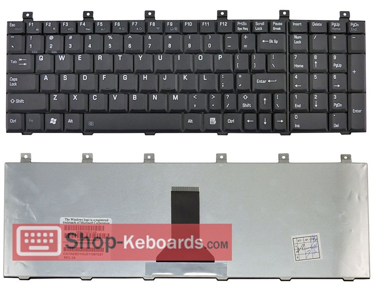 Toshiba Satellite Pro L100-160  Keyboard replacement