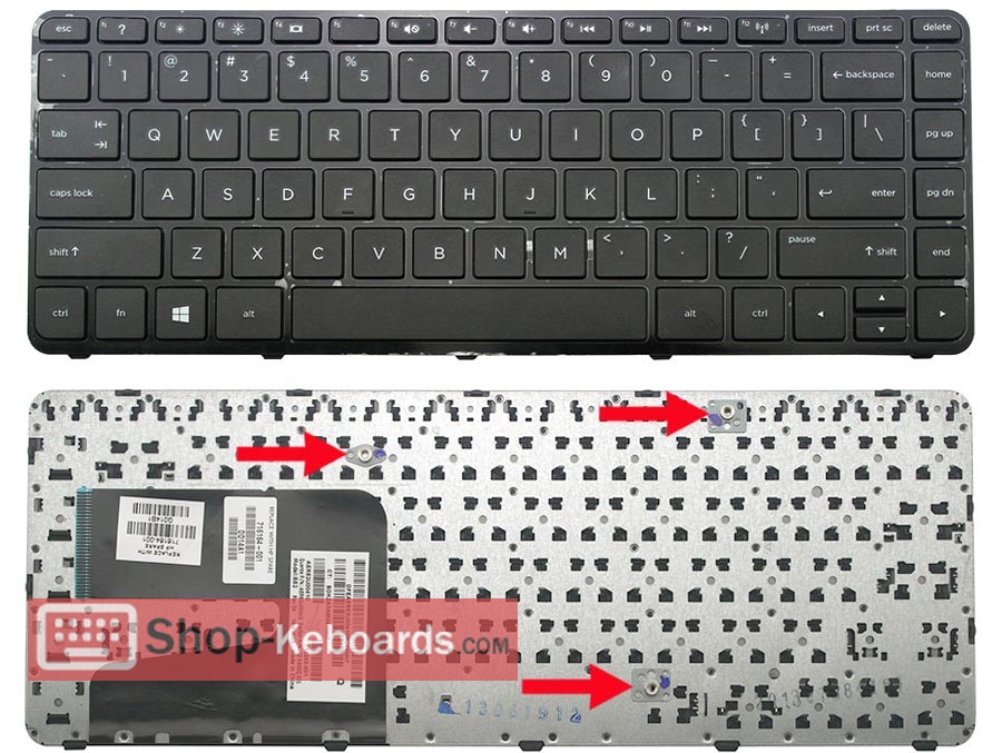 HP 724253-AB1  Keyboard replacement