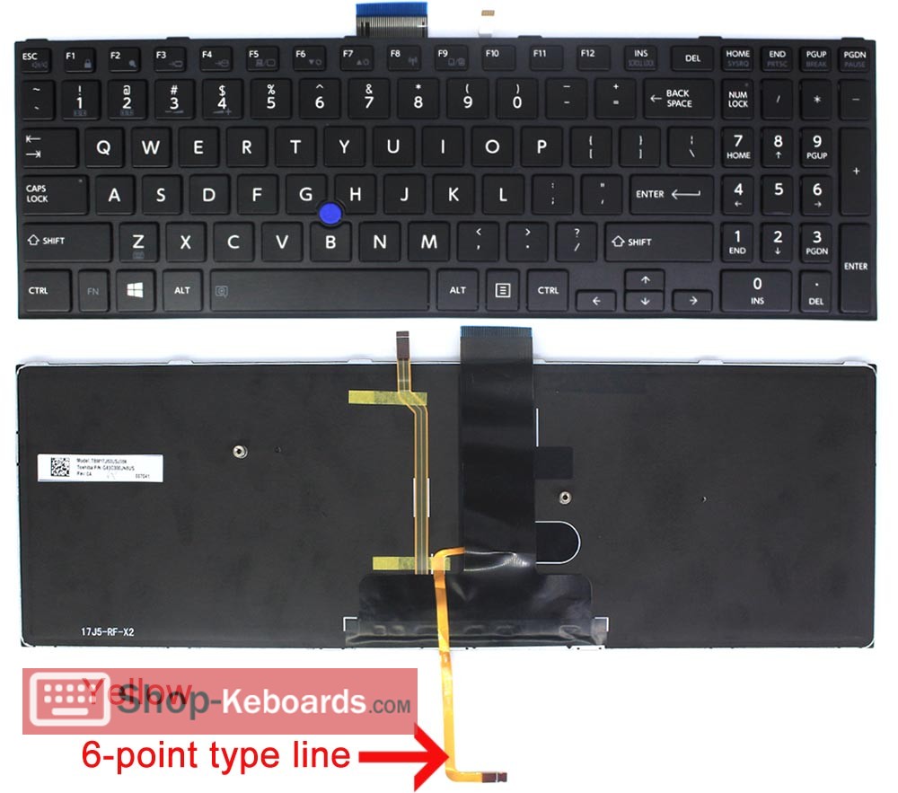 Toshiba SATELLITE PRO A50-C-2N8  Keyboard replacement