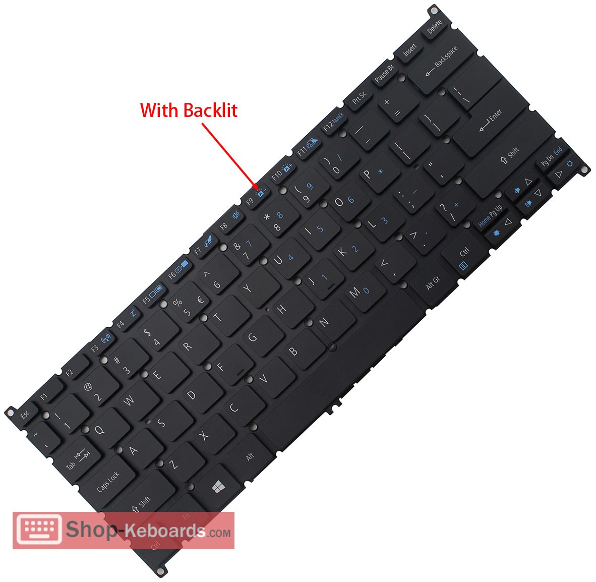 Acer ASPIRE R7-372T-7186  Keyboard replacement