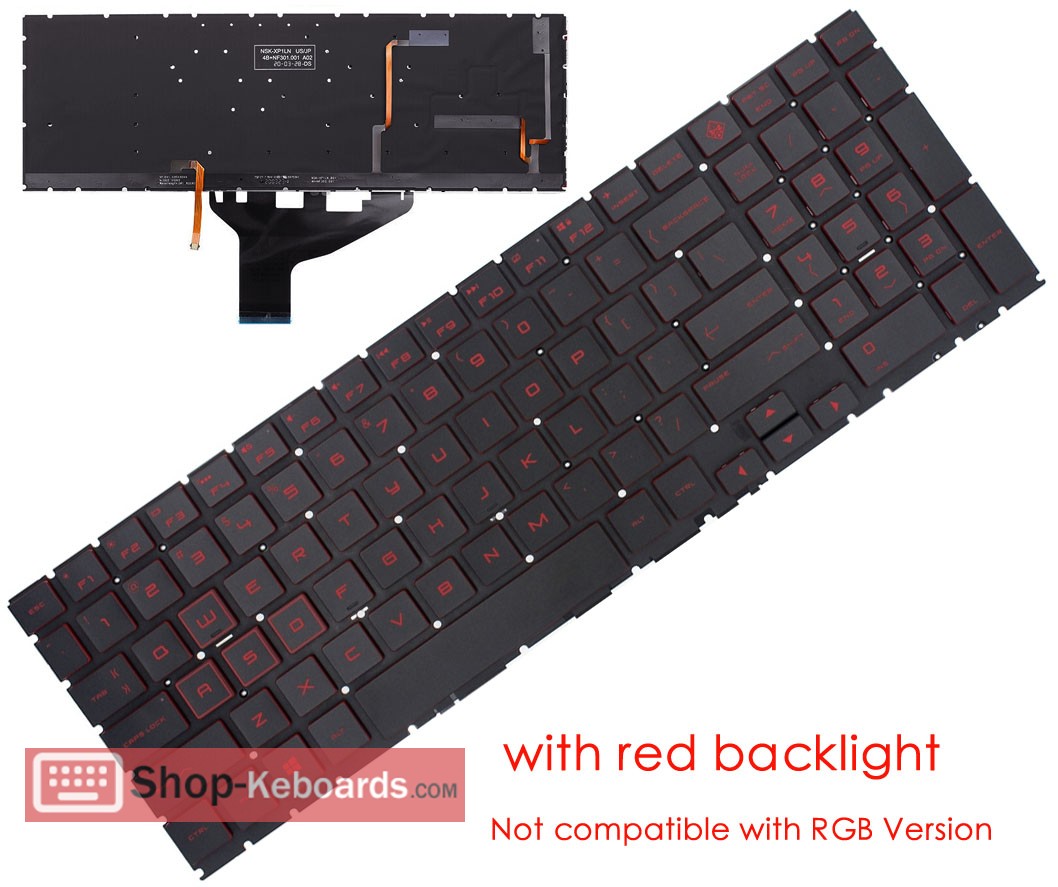 HP OMEN 15-DC0005NT  Keyboard replacement