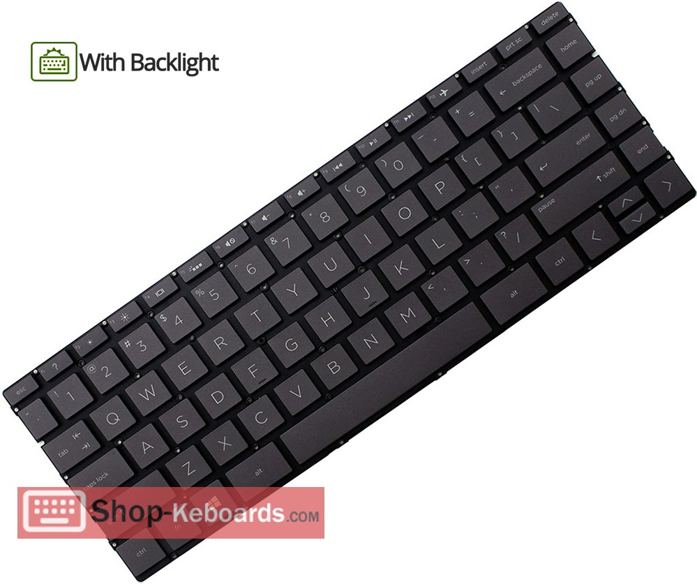 HP ENVY X360 13-AR0802NO  Keyboard replacement