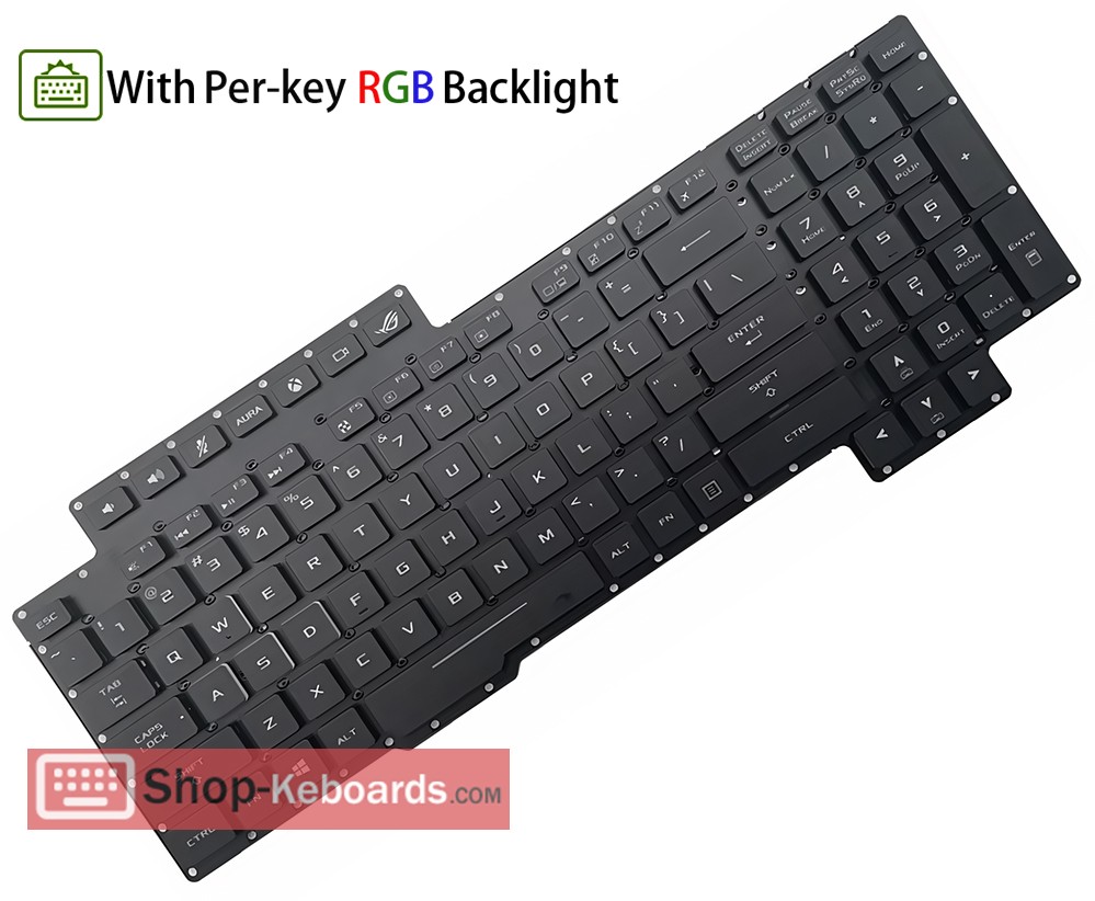 Asus ROG G703GI-E5077T  Keyboard replacement