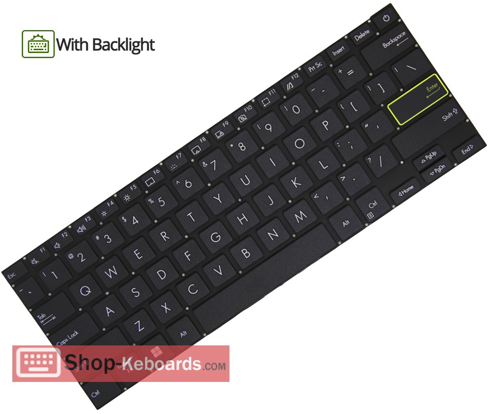 Asus 0KNB0-162UND00  Keyboard replacement