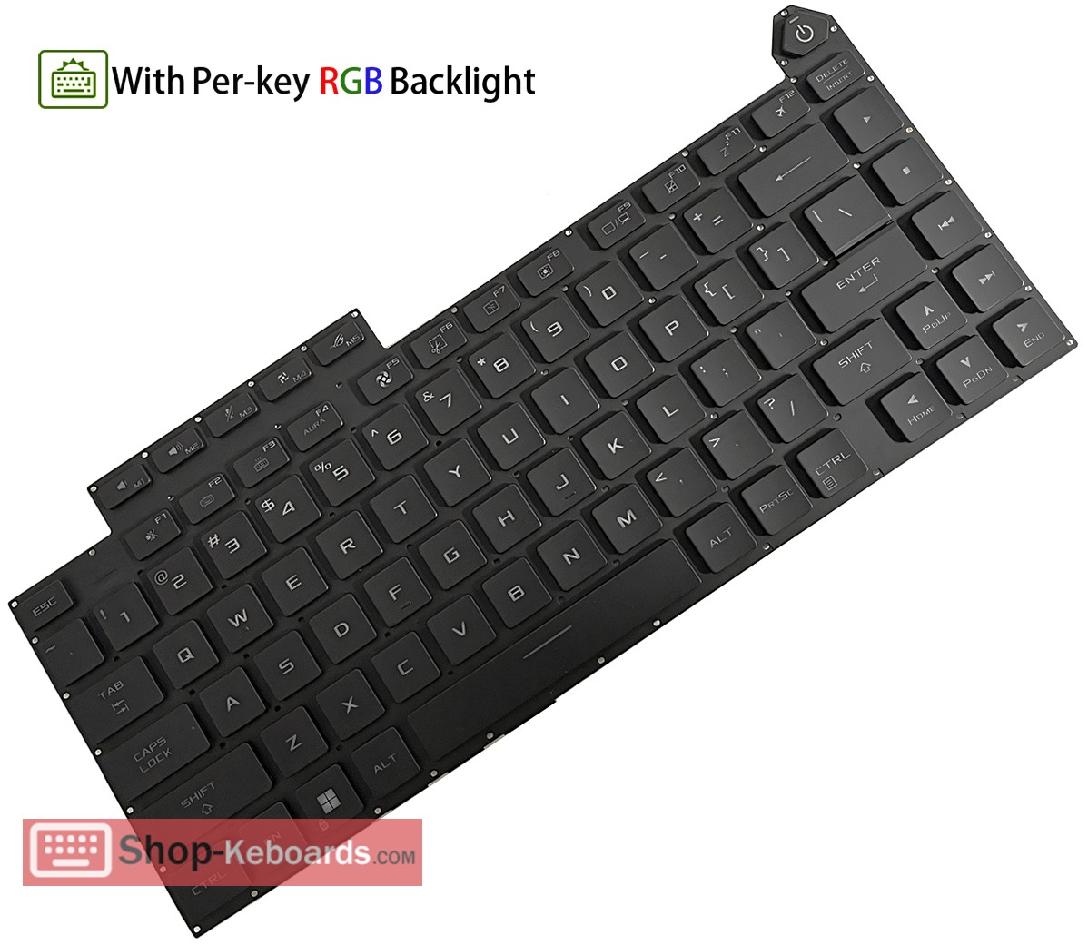 Asus 0KNR0-481QUS00 Keyboard replacement