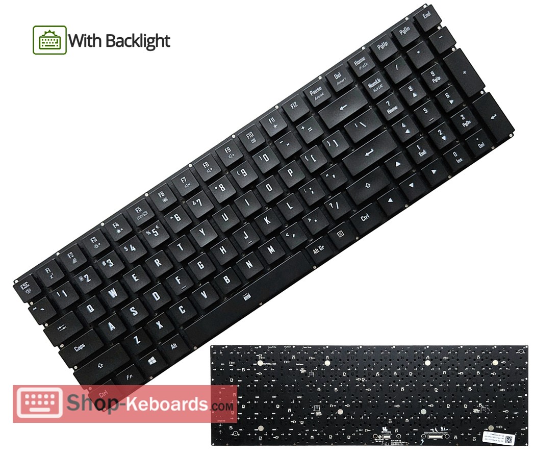 GIGABYTE AORUS 17G KB Keyboard replacement