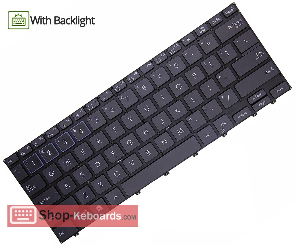 Asus B5402CBA Keyboard replacement