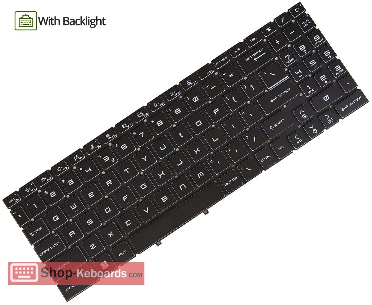 MSI Modern 15 H C13M Keyboard replacement
