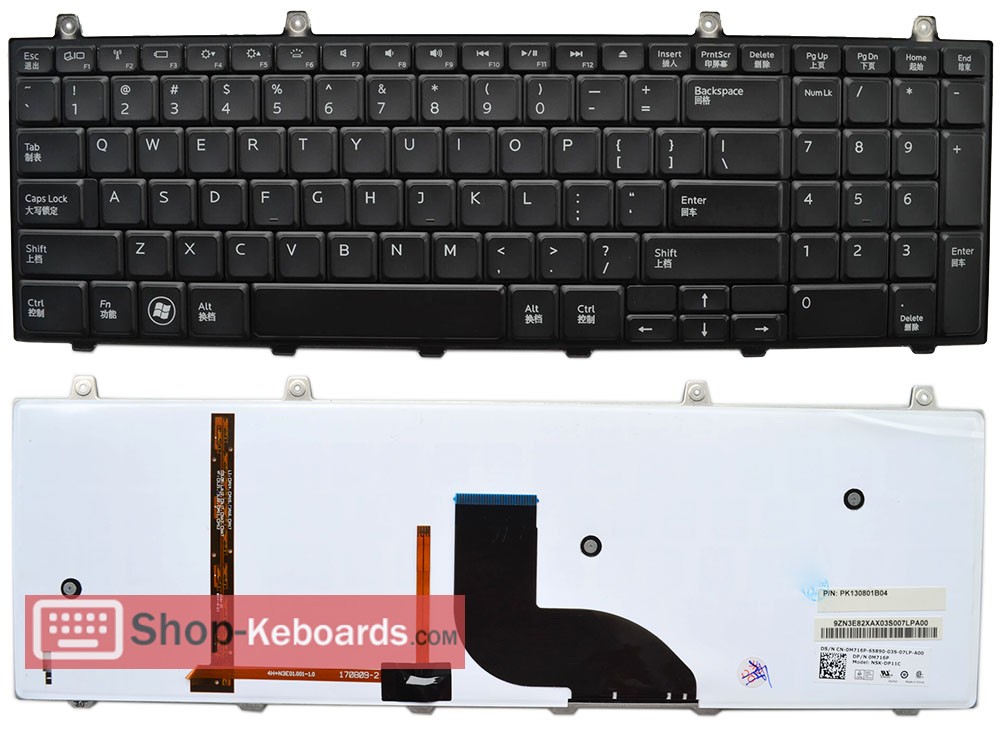 Dell PK130801B07 Keyboard replacement
