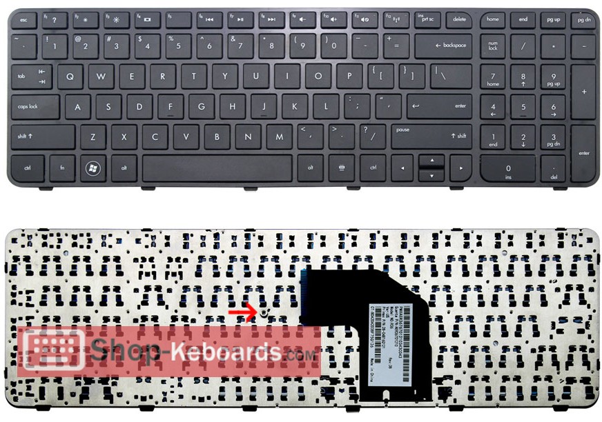 HP 9Z.N7YSQ.51D  Keyboard replacement