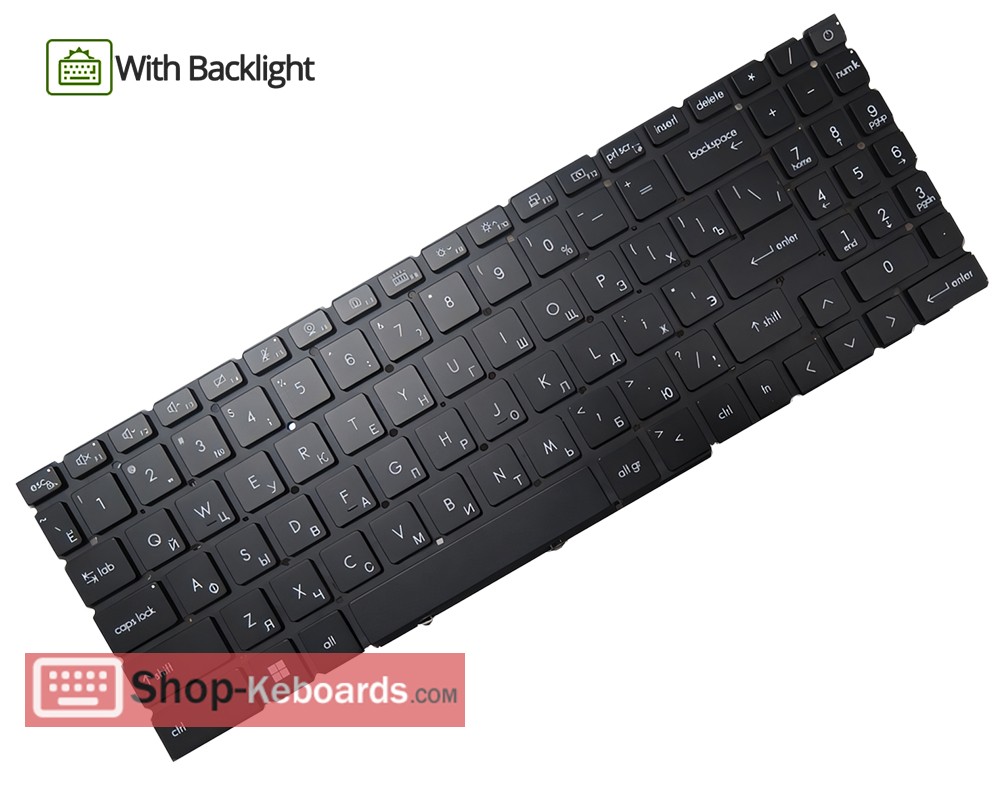MSI CreatorPro X17HX A13VKS Keyboard replacement